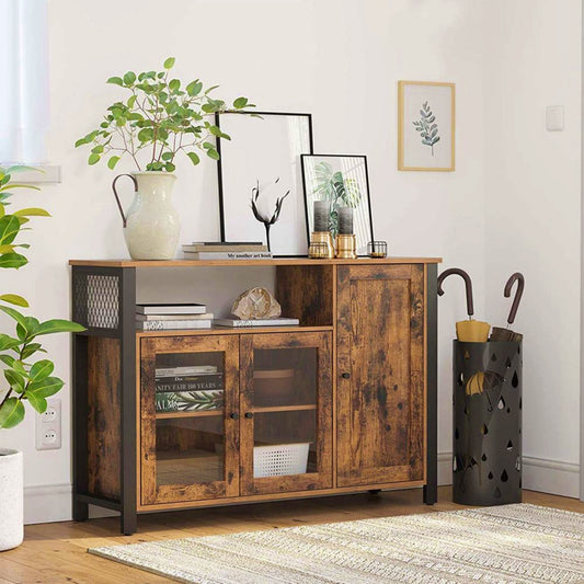Vintage Storage Sideboard Industrial Dining Cabinet Rustic TV Stand Hallway Console Table