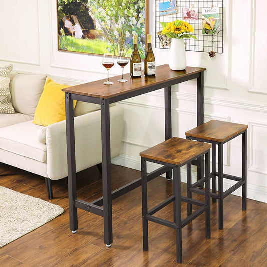 Industrial Bar Table Vintage Tall Kitchen Rustic Home Coffee Breakfast Console 