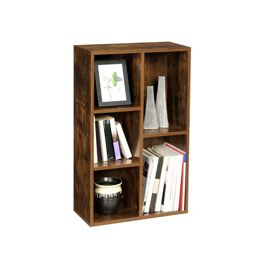 Versatile Compact Bookcase Modern Mini Bookshelf Narrow Display Stand Space Saving