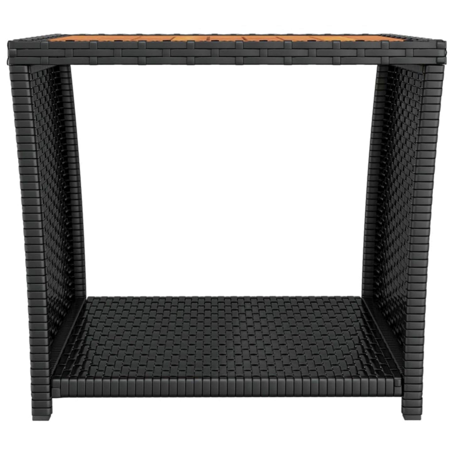 Rattan Coffee Table Garden Sofa Side End Stand Black Outdoor Modern Furniture