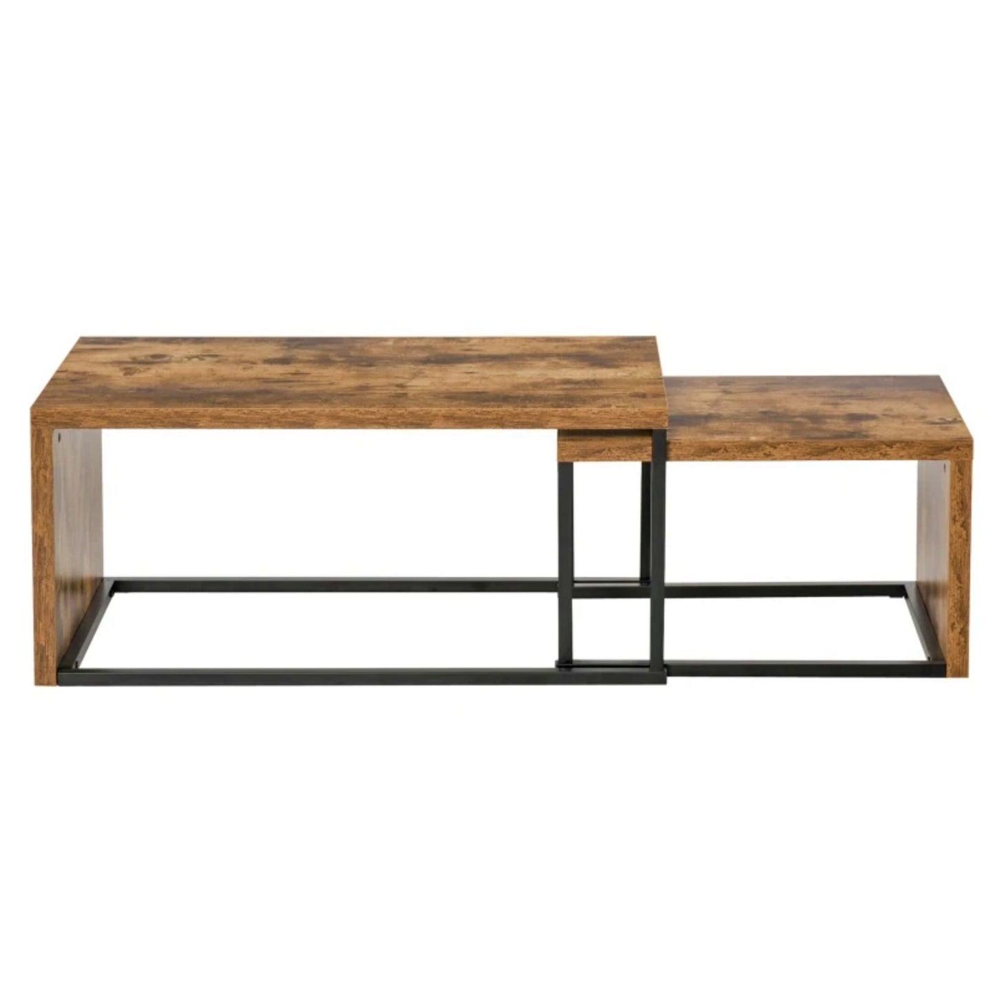 Industrial Coffee Table Set Sofa Side Table Living Room Modern Style Furniture