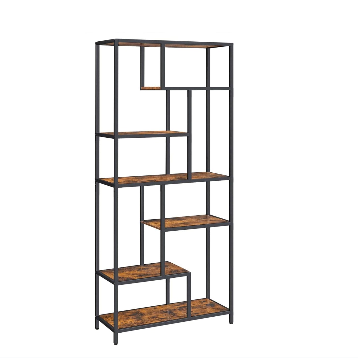 Large Industrial Bookcase Rustic Shelving Unit Lounge Display Storage Cabinet