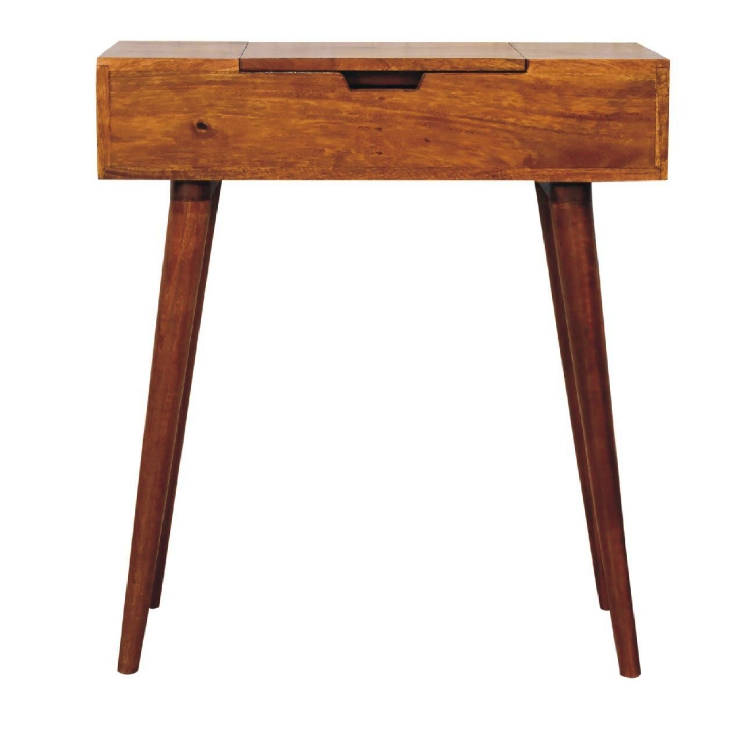 Retro Dressing Table Scandinavian Wooden Vanity Console Makeup Desk Laptop Stand