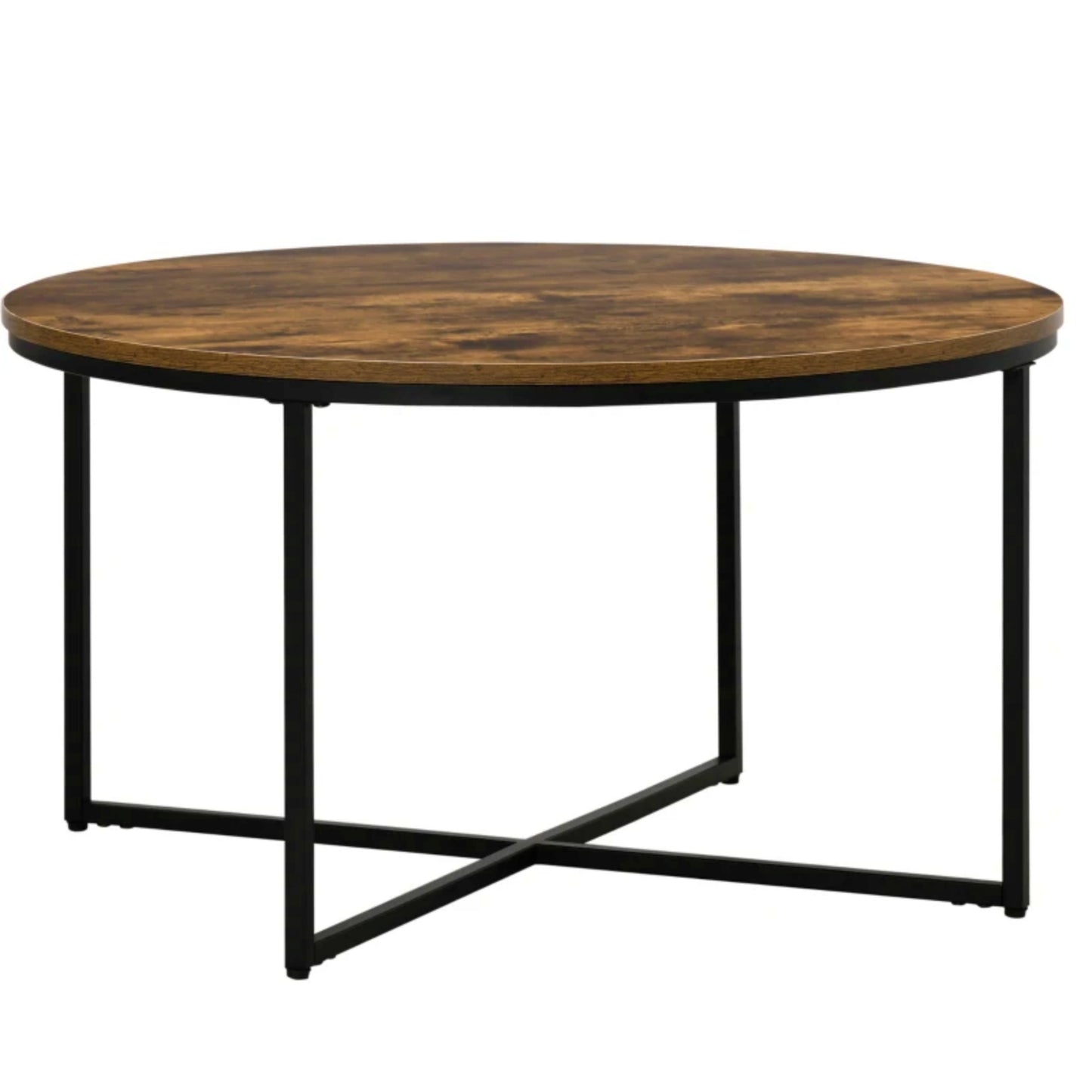 Industrial Coffee Table Round Rustic Large Top Lounge Sofa End Unit Vintage