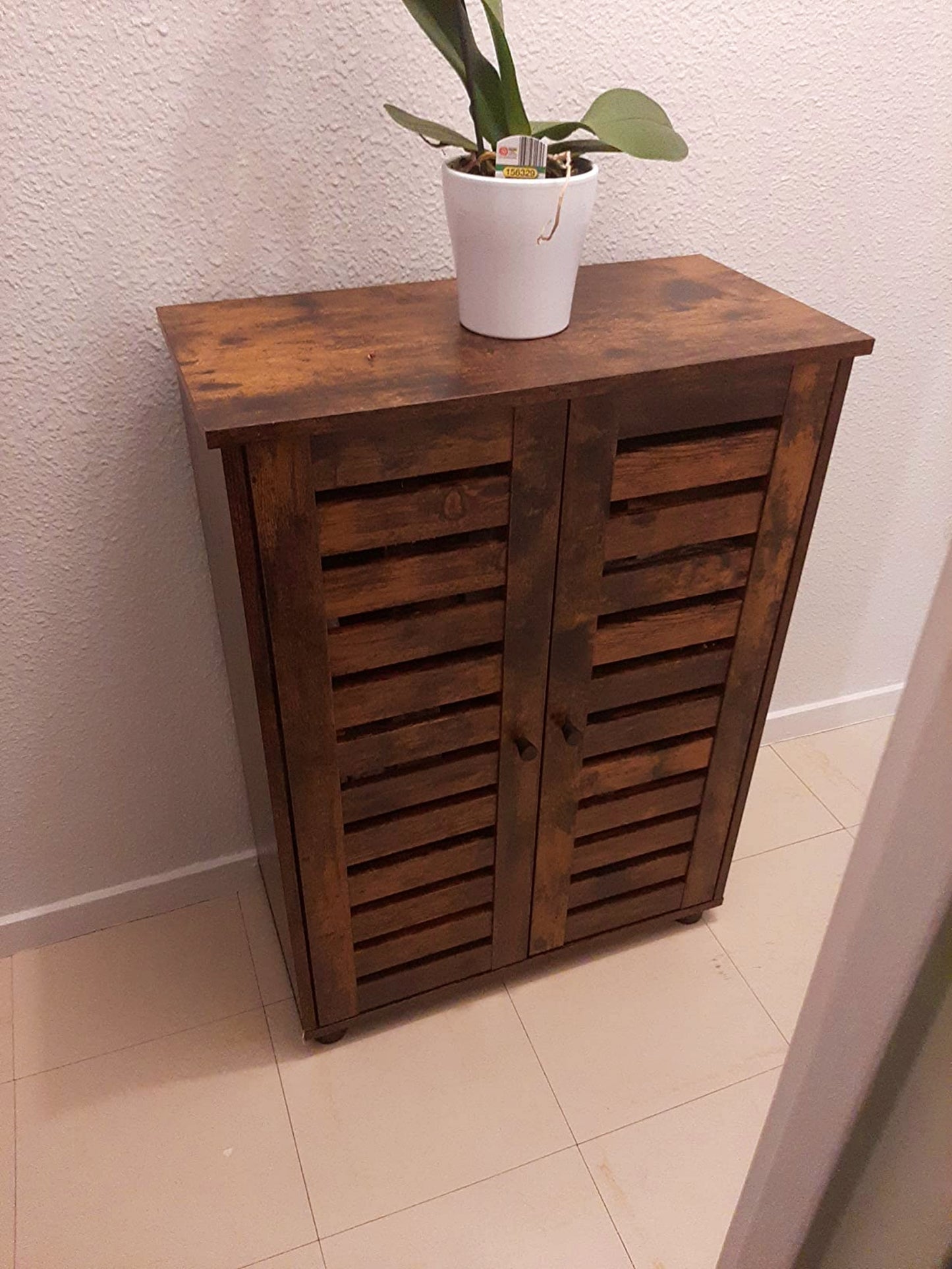 Vintage Storage Cabinet Rustic Narrow Console Table Hallway Bathroom Cupboard