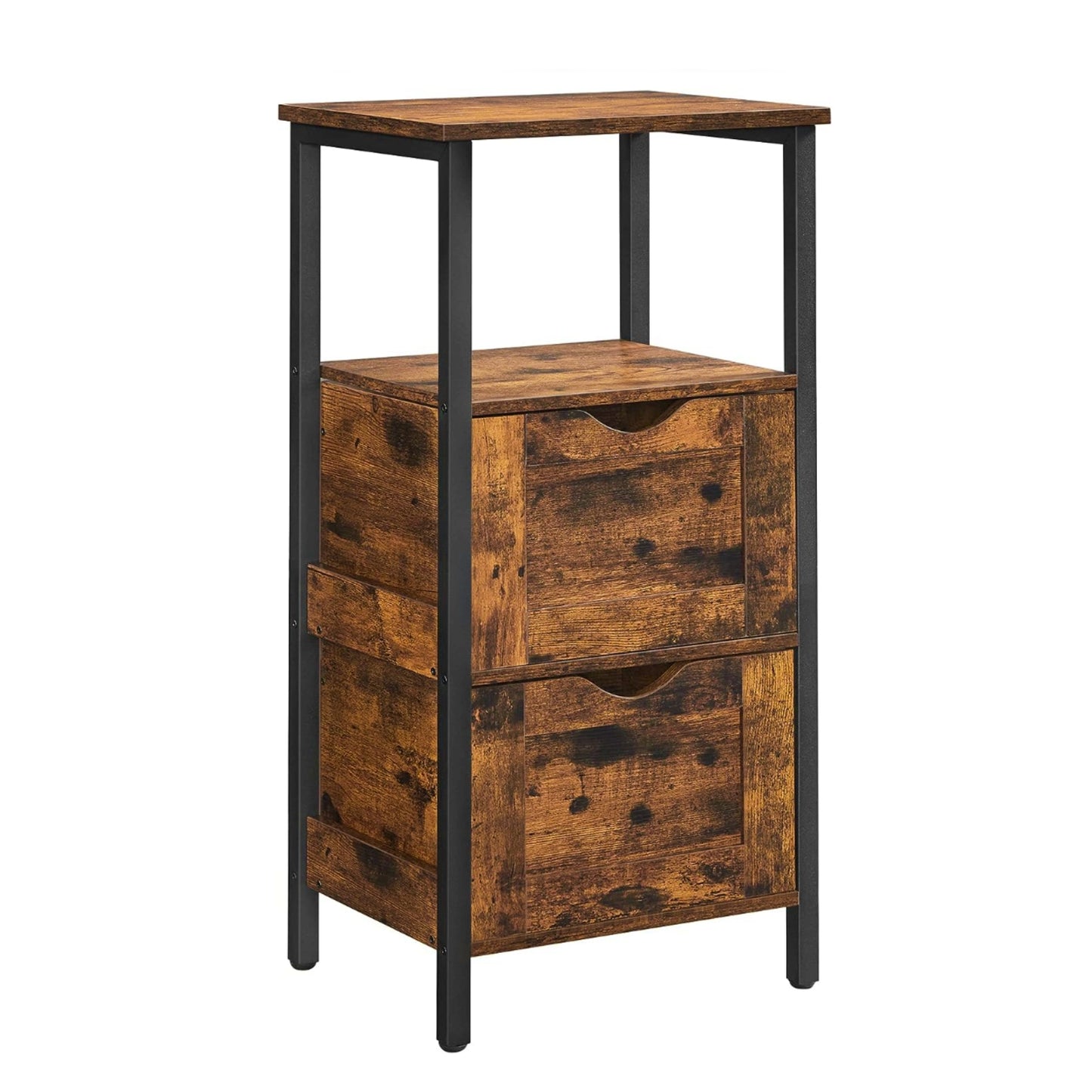 Rustic Storage Cabinet Narrow Bathroom Cupboard Vintage Lounge Side Table Slim Drawer Chest