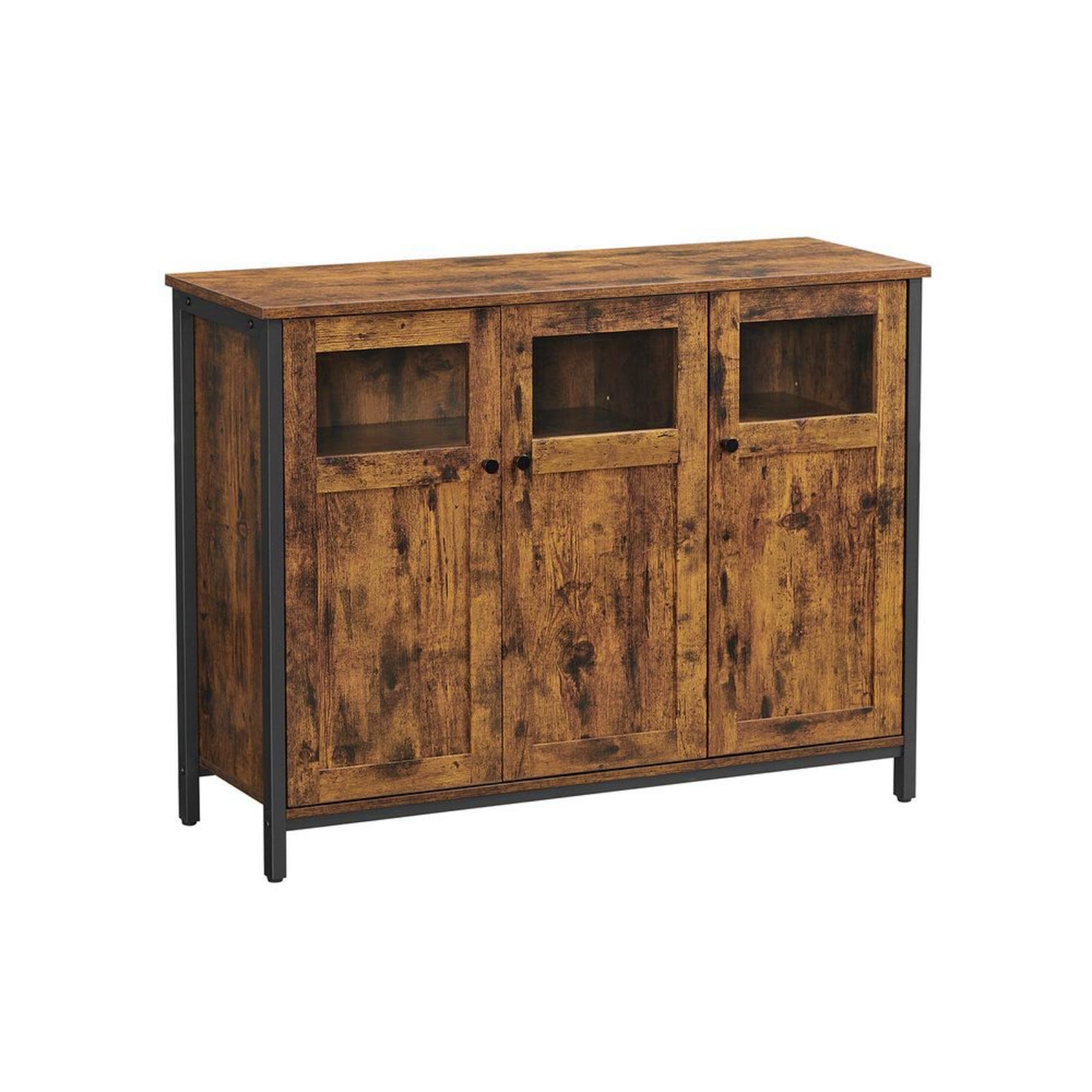 Vintage Storage Sideboard Industrial Dining Cabinet Large Rustic Hallway Console