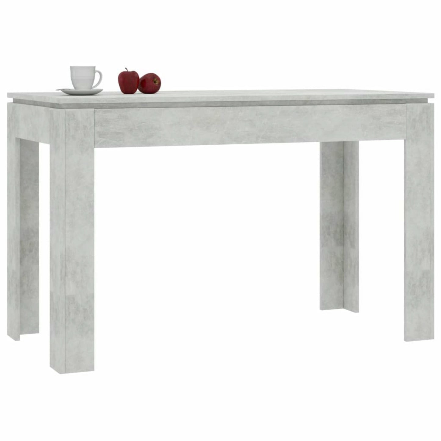 Modern Dining Table Grey Large Kitchen Breakfast Contemporary Furniture