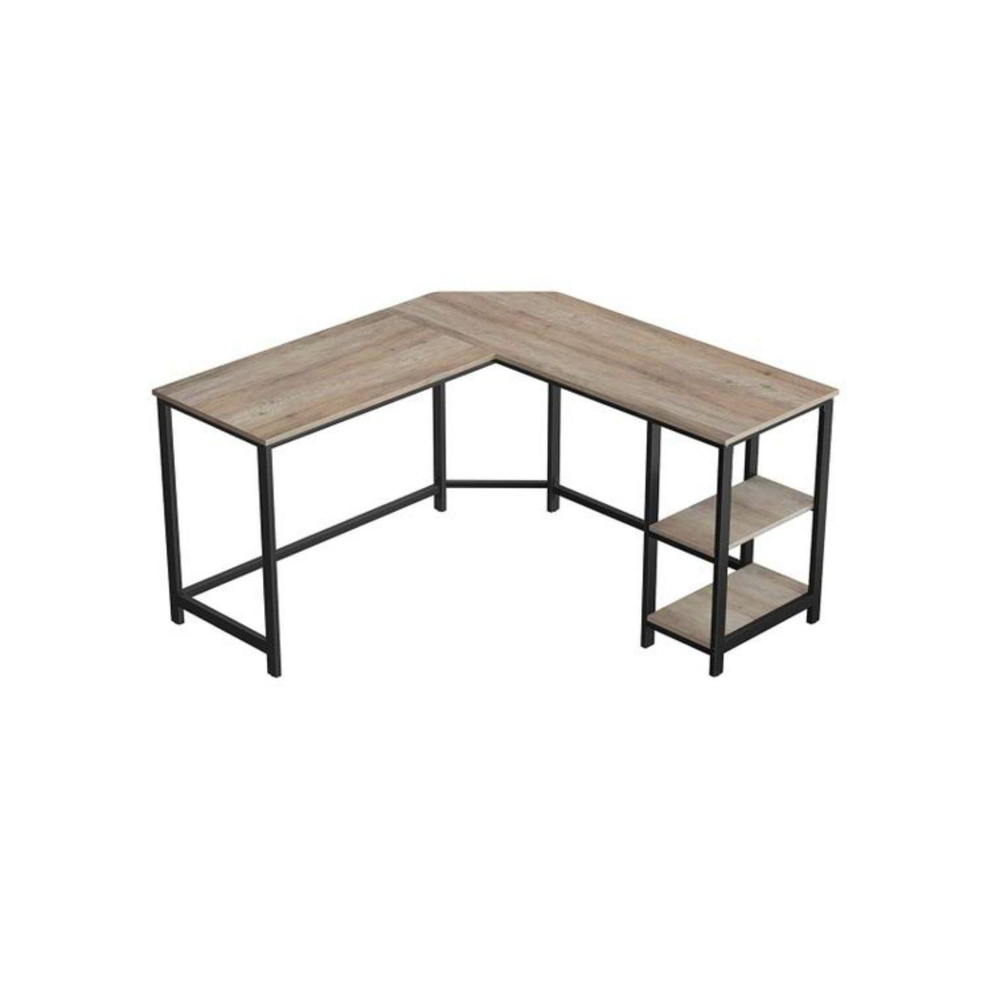 Industrial Corner Desk L-Shaped Large Workstation Modern Home Office Computer Furniture