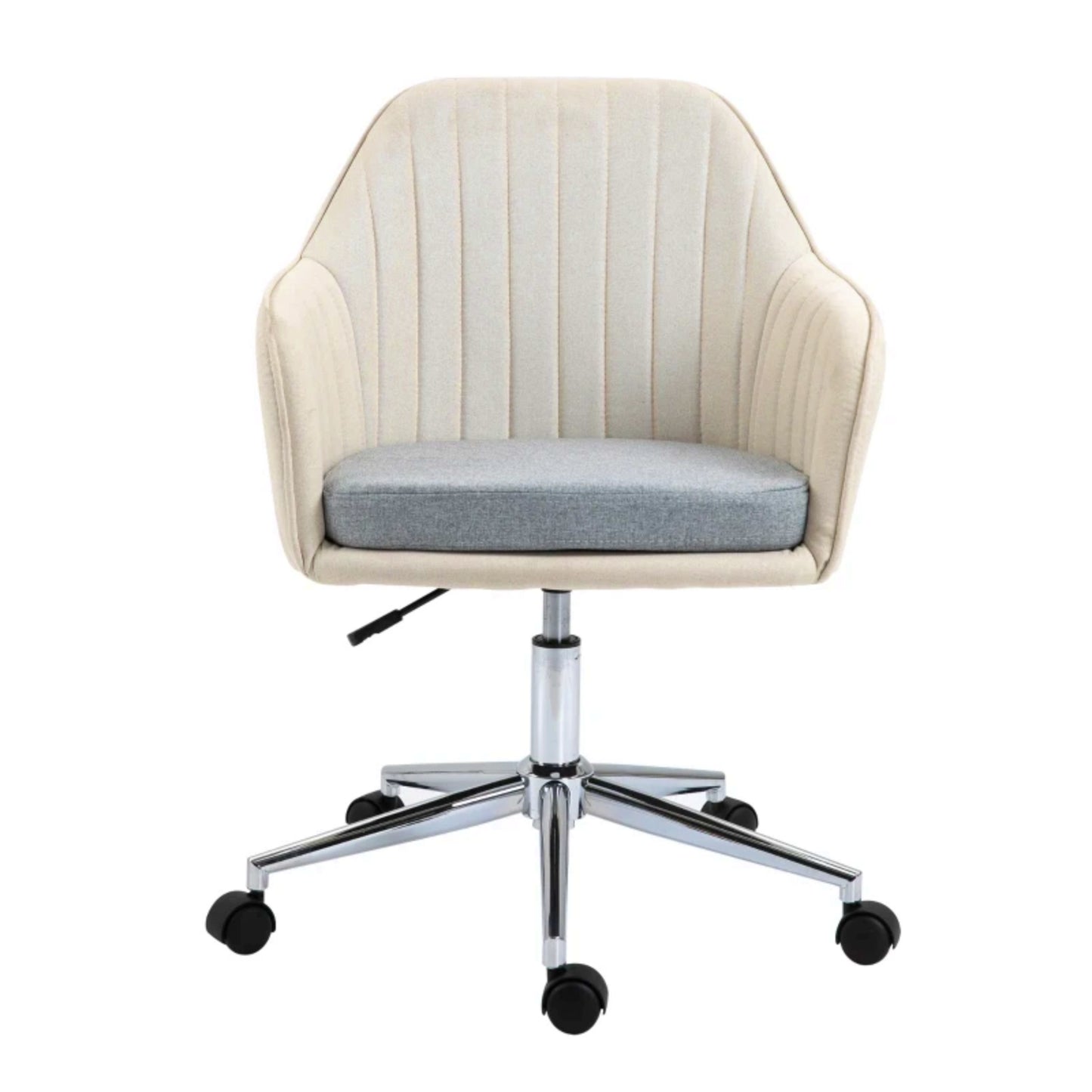 Fabric Desk Chair Modern Ergonomic Swivel Office Director Seat Shell Armchair