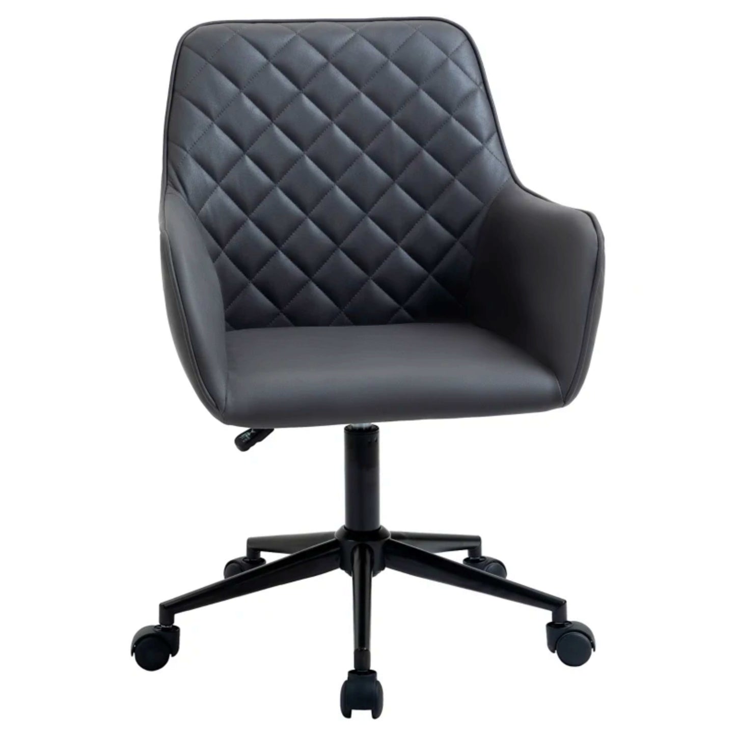 Ergonomic Office Chair Modern PU Leather Armchair Swivel Director Desk Seat