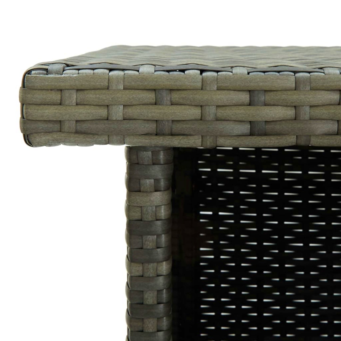 Patio Corner Bar Table Garden Rattan Drinks Cocktail Stand Outdoor Pub Dining Counter