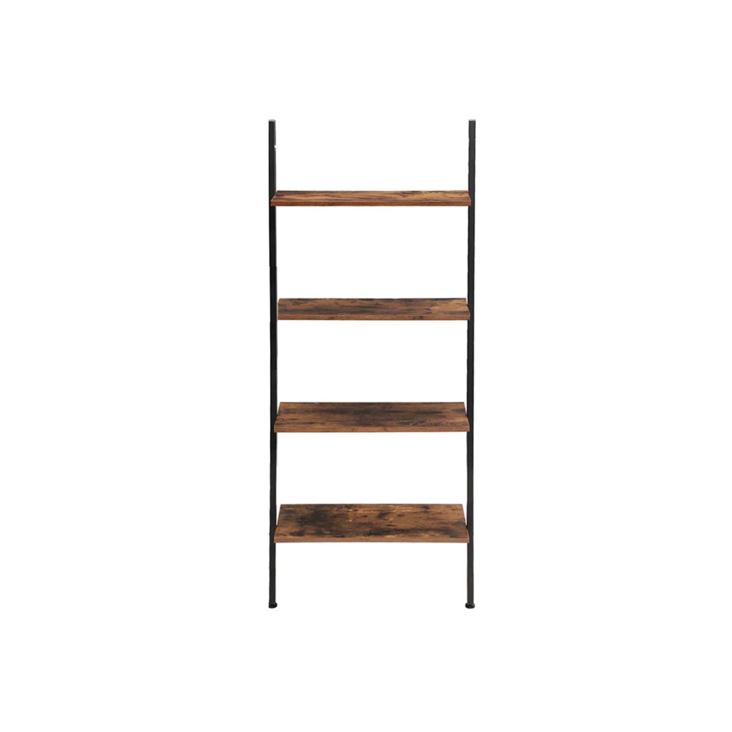 Industrial Ladder Bookcase Rustic Shelving Unit Modern Home Storage Furniture