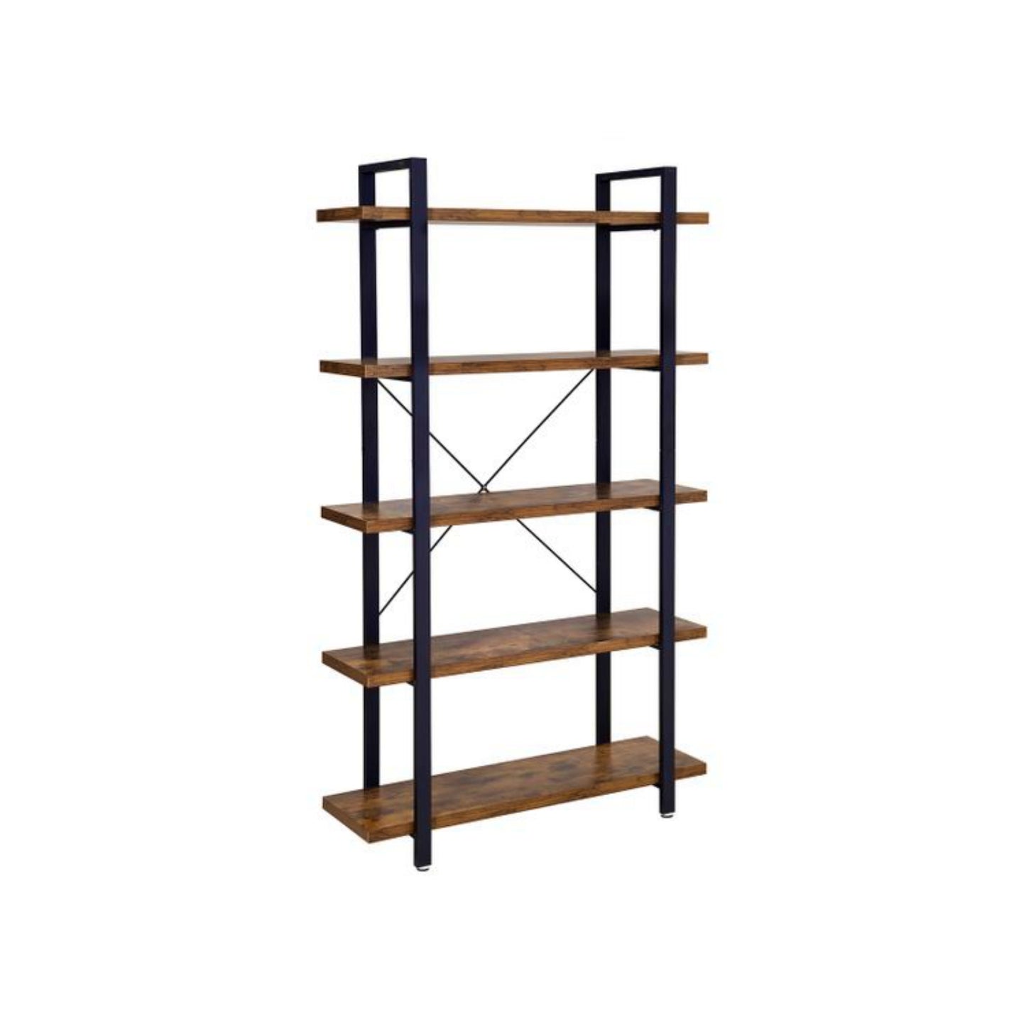 Industrial Bookcase Large Vintage Shelving Unit Wood Metal Divider Display Stand