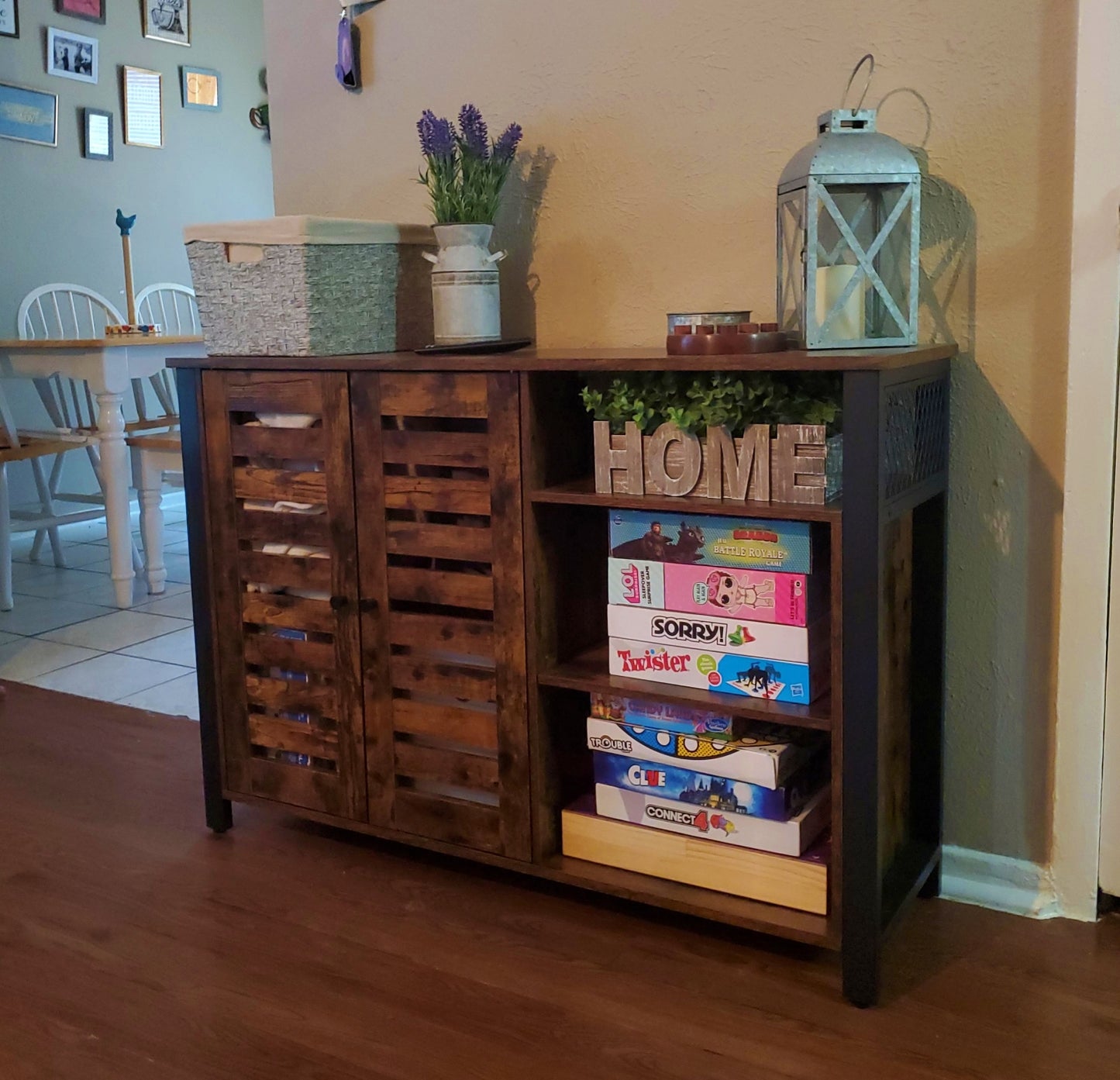 Rustic Storage Sideboard Large Industrial Lounge Cabinet Kitchen Unit TV Console