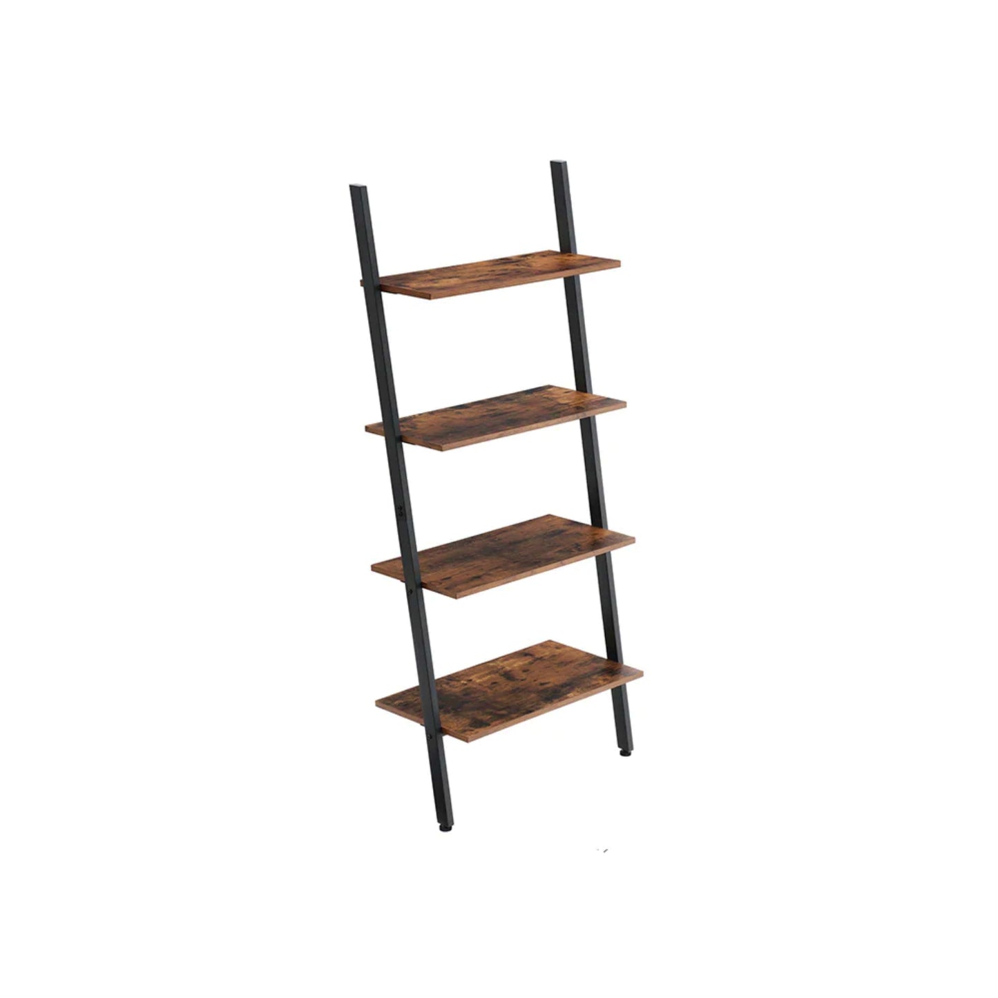 Industrial Ladder Bookcase Rustic Shelving Unit Modern Home Storage Furniture