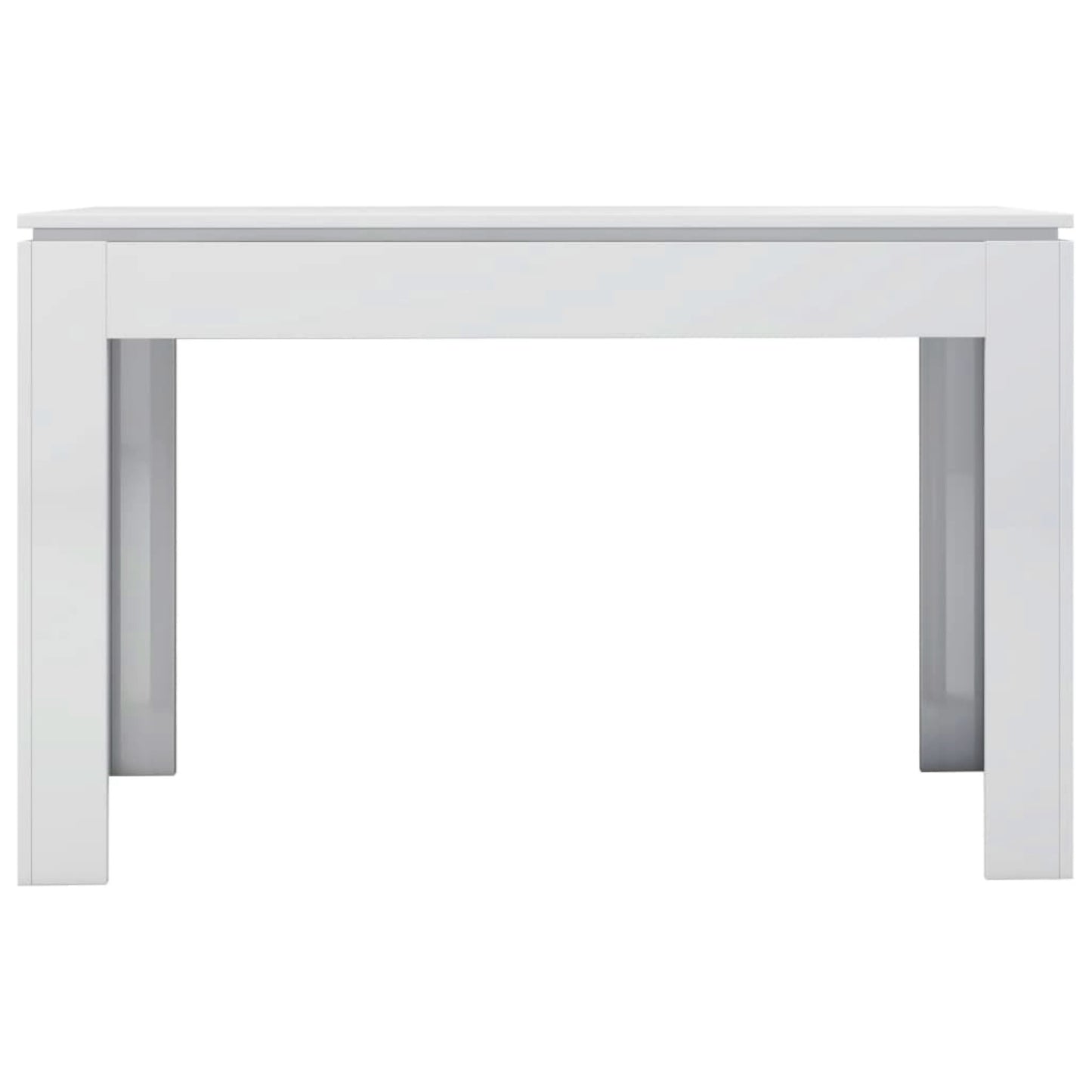 Modern Dining Table White Gloss Kitchen Breakfast Contemporary Minimal Furniture