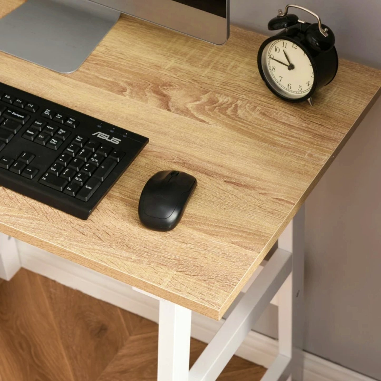 Writing Desk W/ Shelves Modern Home Office Furniture White Study Laptop Table