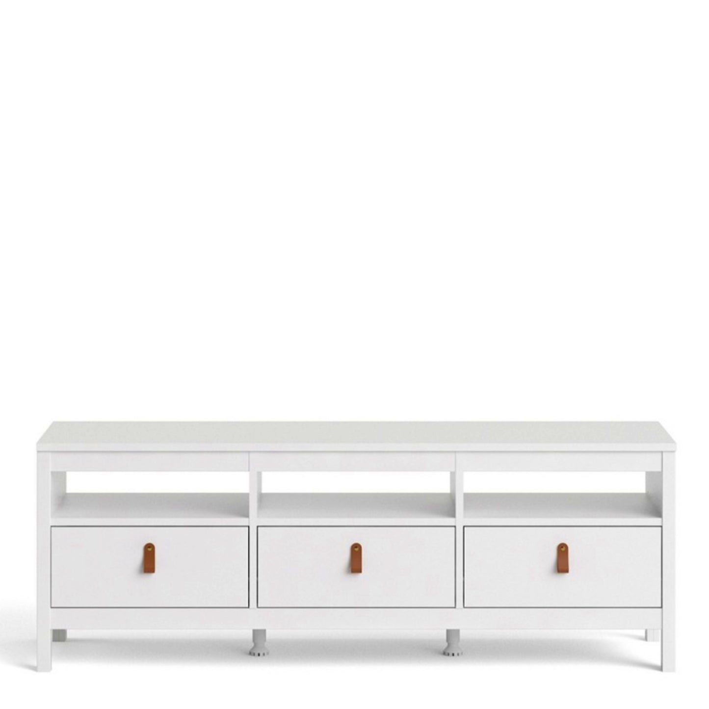 Large TV Stand Modern White Media Cabinet Living Room Drawer Unit Low Sideboard