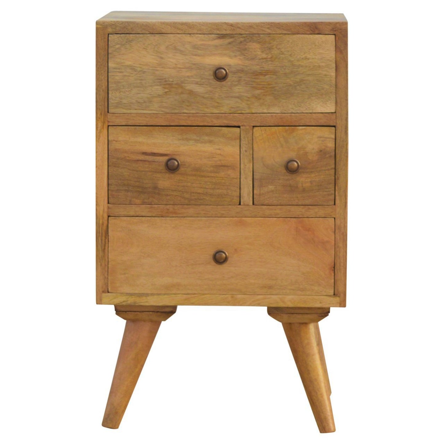 Retro Bedside Cabinet Scandinavian Wooden Nightstand Lounge Side Telephone Table