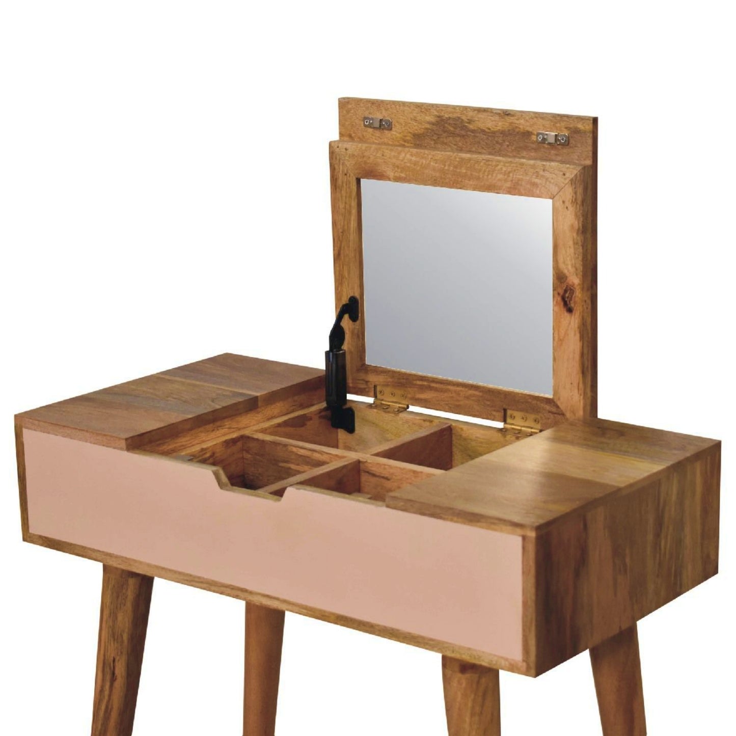 Retro Wooden Dressing Table Scandinavian Vanity Console Makeup Desk Laptop Stand