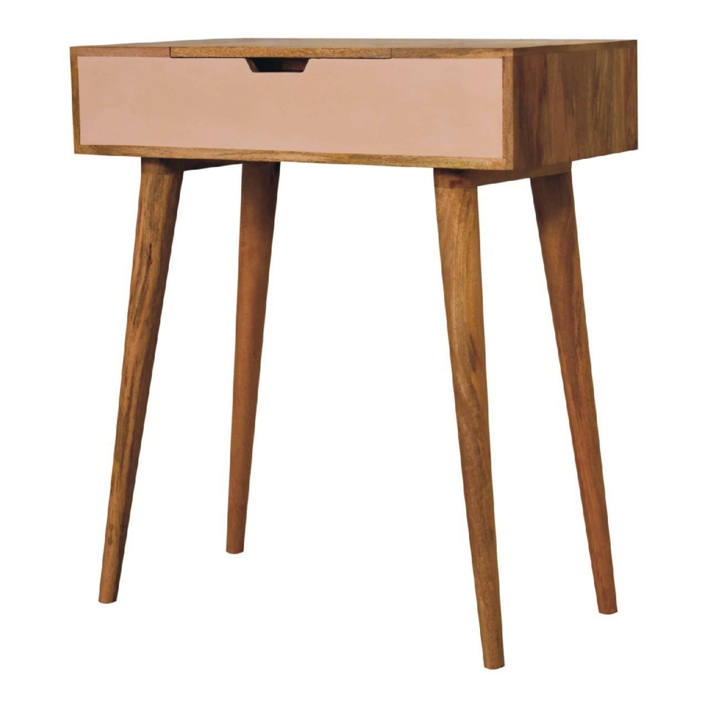 Retro Wooden Dressing Table Scandinavian Vanity Console Makeup Desk Laptop Stand