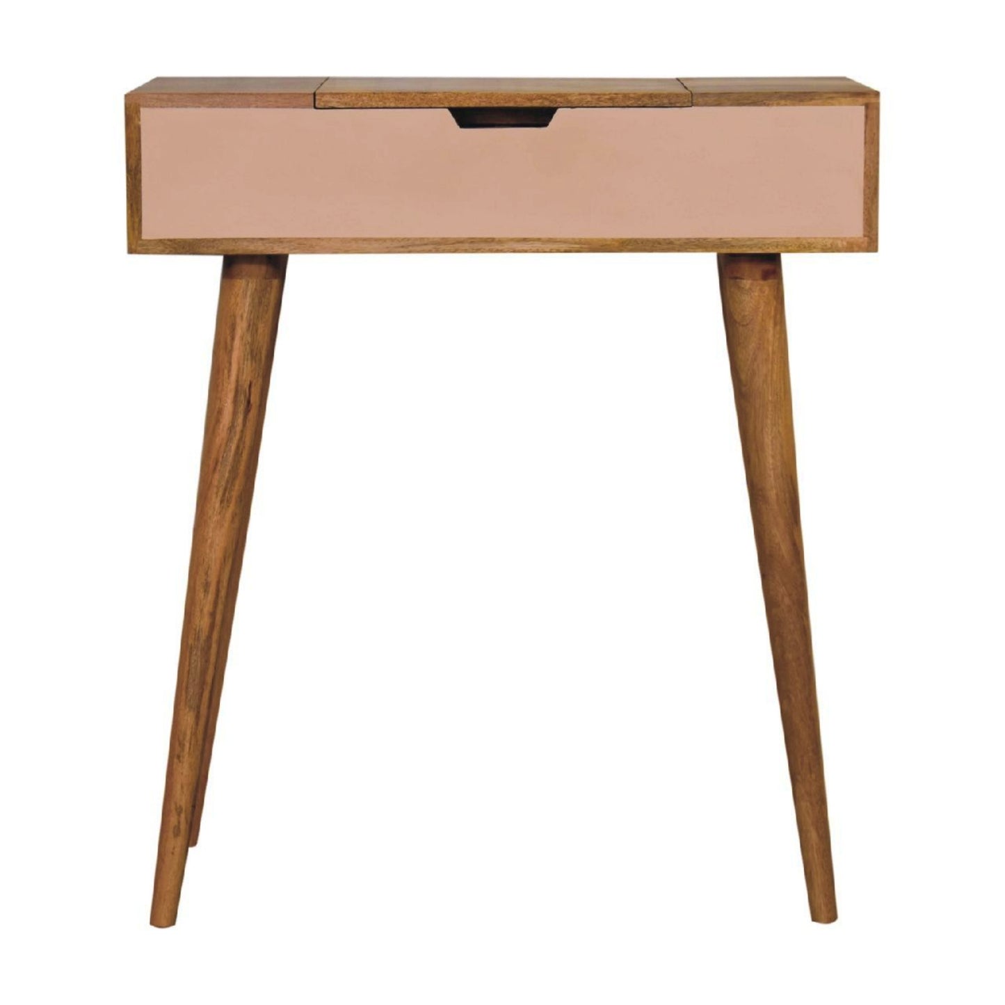 Retro Wooden Dressing Table Scandinavian Vanity Console Makeup Desk Laptop Stand