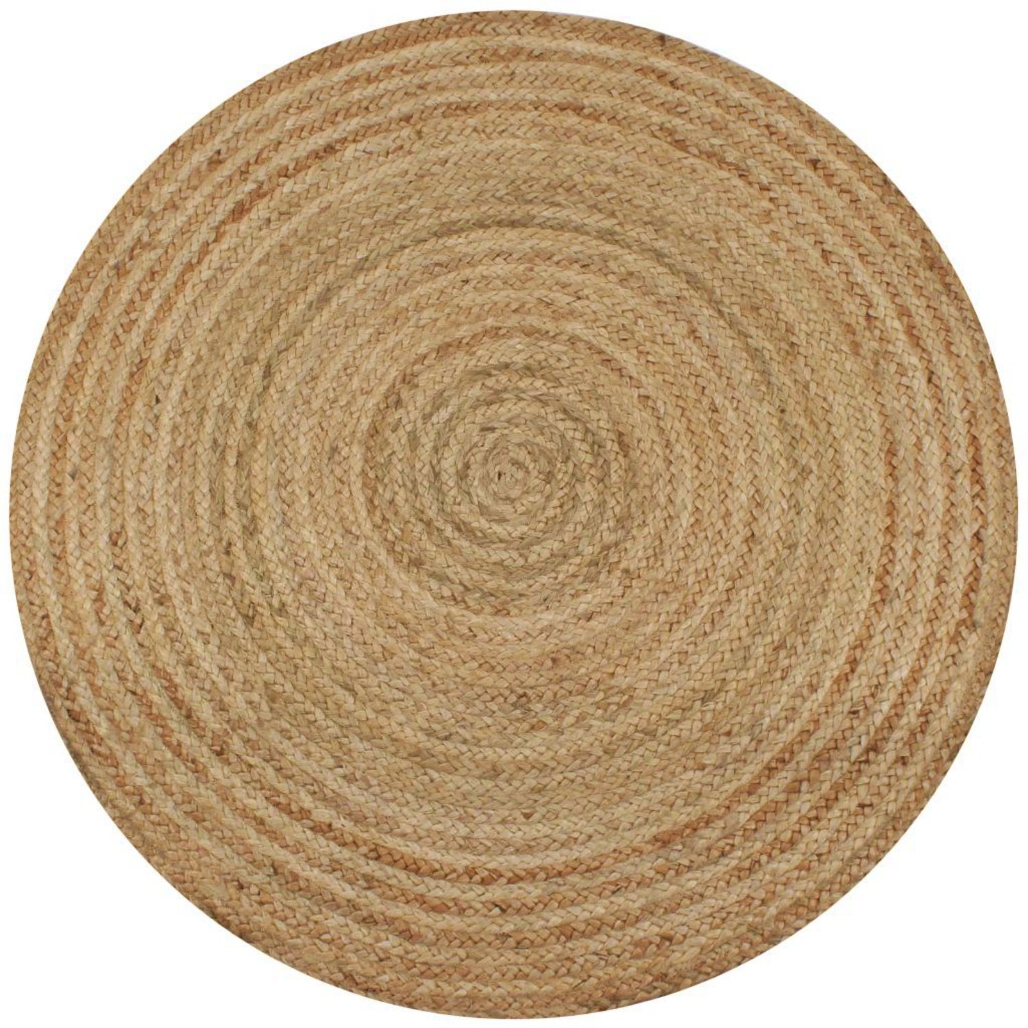 OnlyMat Round Heritage Jute Carpet - Handwoven - 160cm and