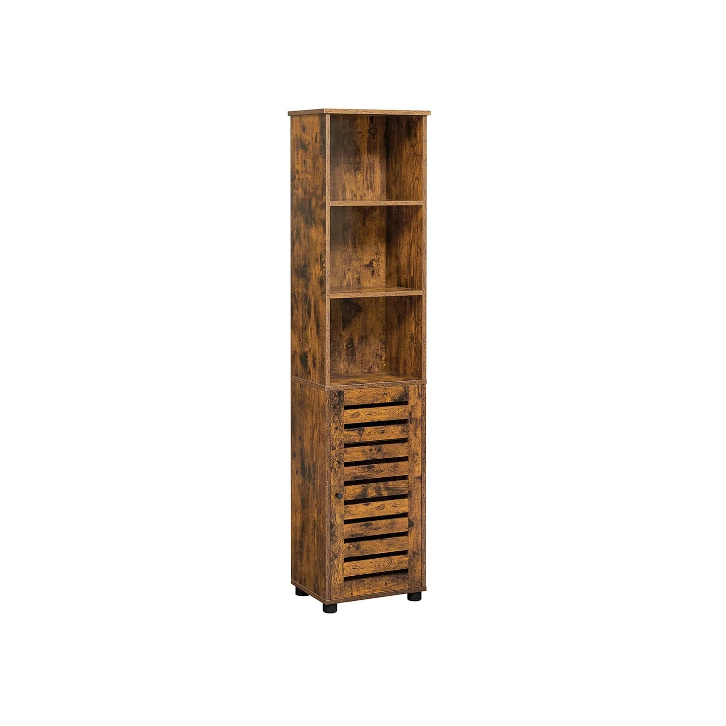 Rustic Storage Cabinet Bathroom Toiletry Cupboard Vintage Home Shelving Unit