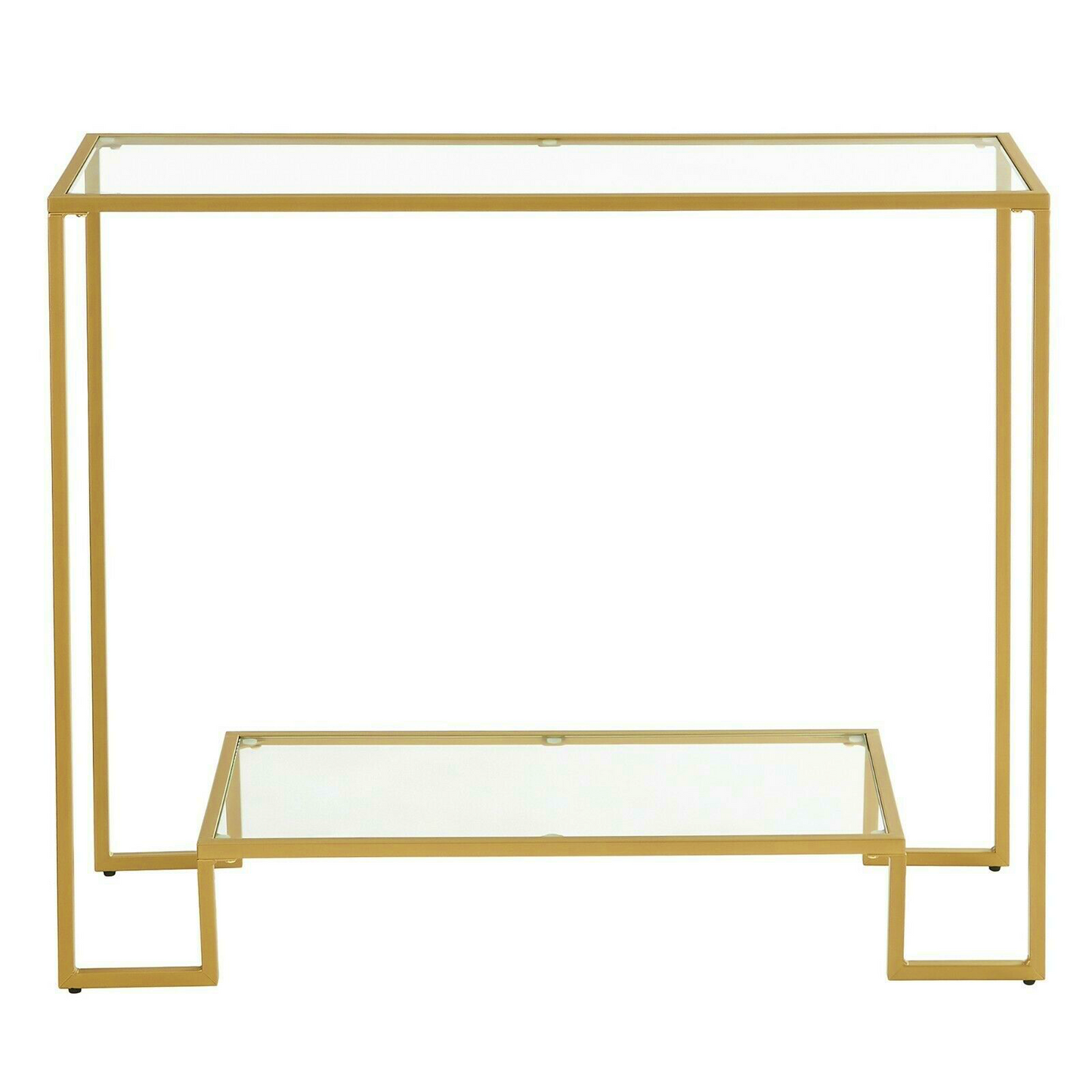 Slim Glass Console Table Modern Hallway Unit Contemporary Living Room Display Sideboard Narrow Sofa End Table