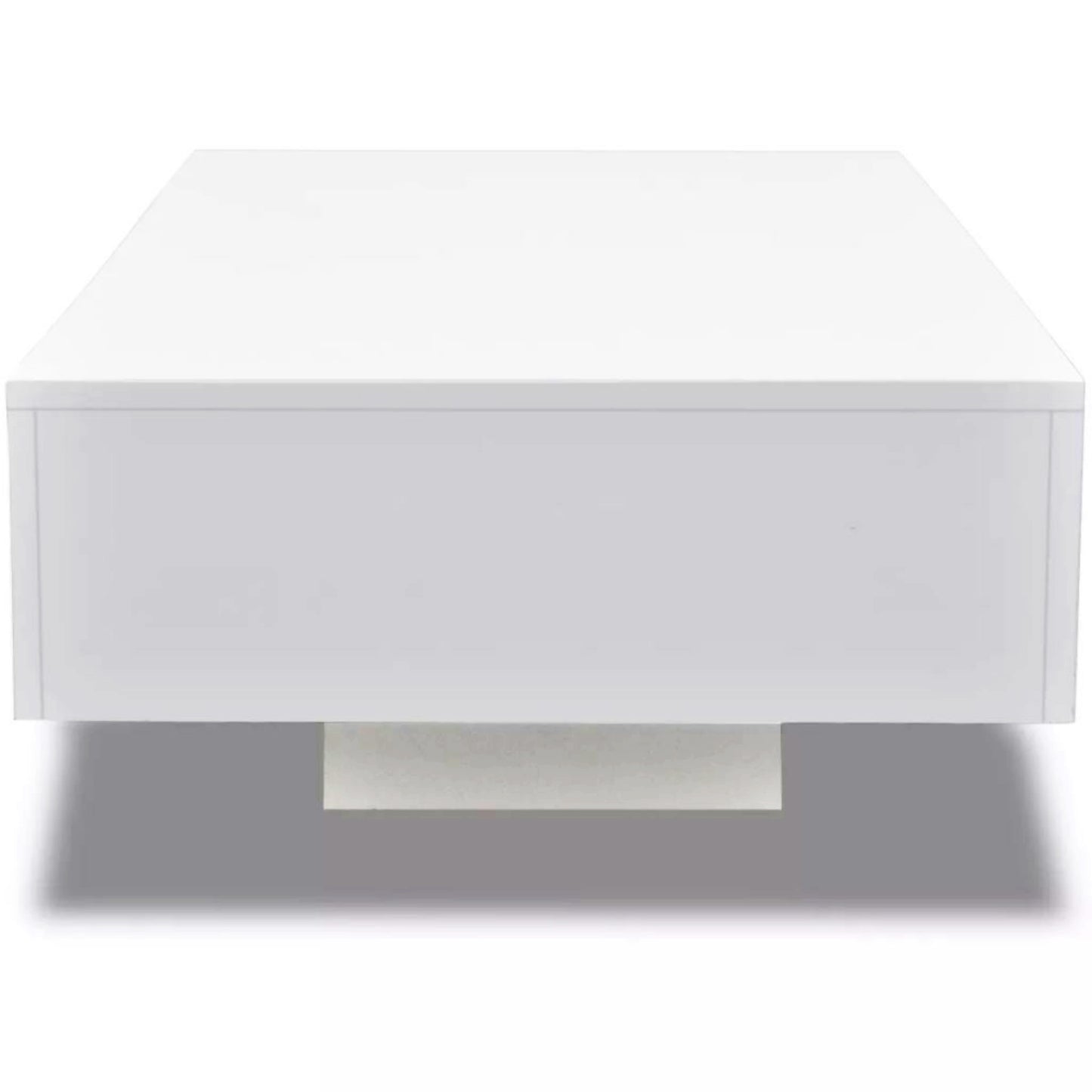 Modern Coffee Table White Gloss Large Sofa Side Unit Lounge Low Display Cabinet