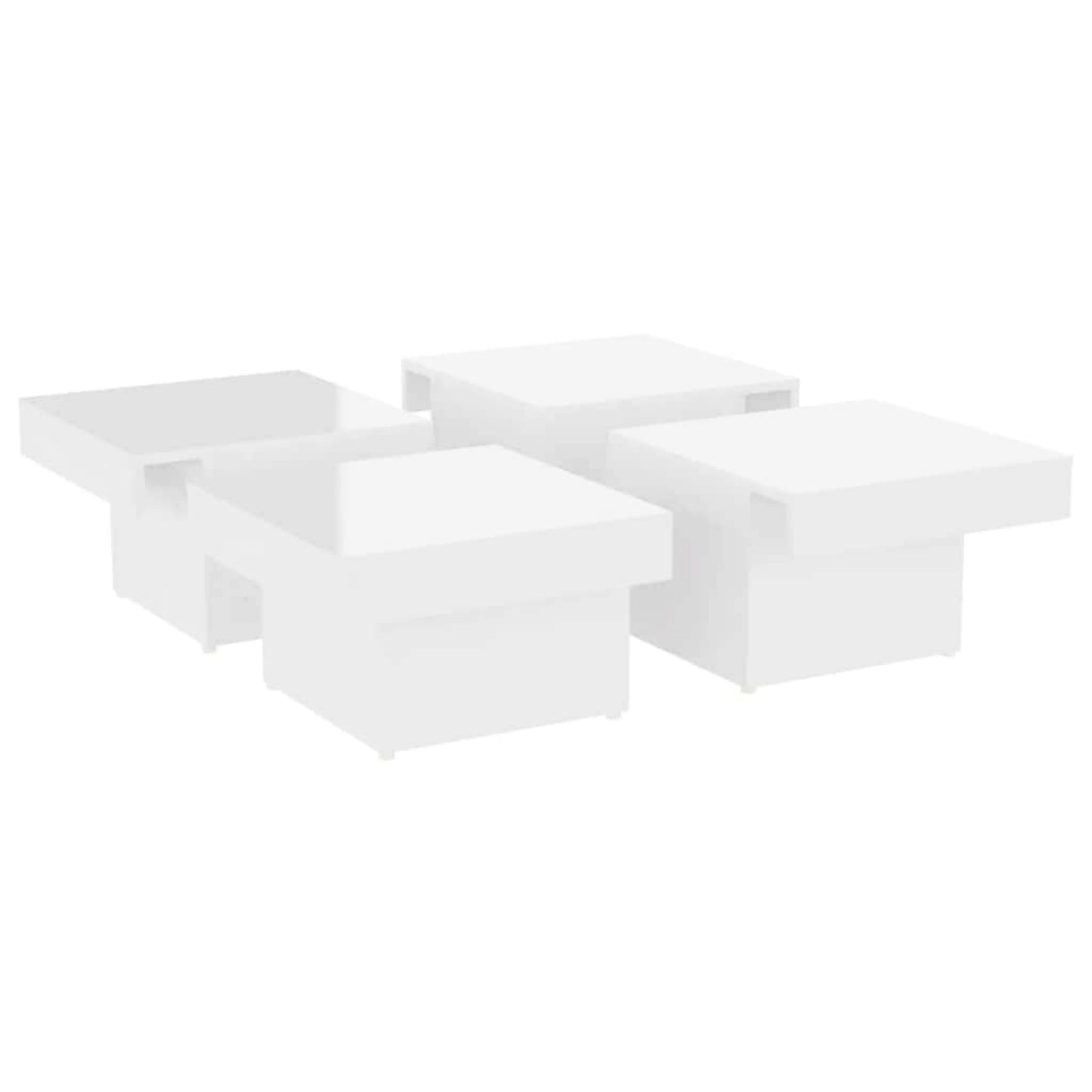 High Gloss Coffee Table White Modern Home Furniture Large Living Room Sofa Side Stand