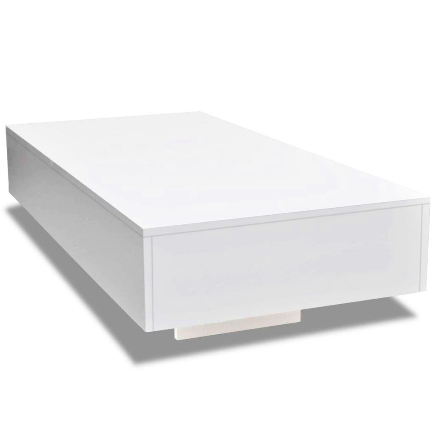 Modern Coffee Table White Gloss Large Sofa Side Unit Lounge Low Display Cabinet