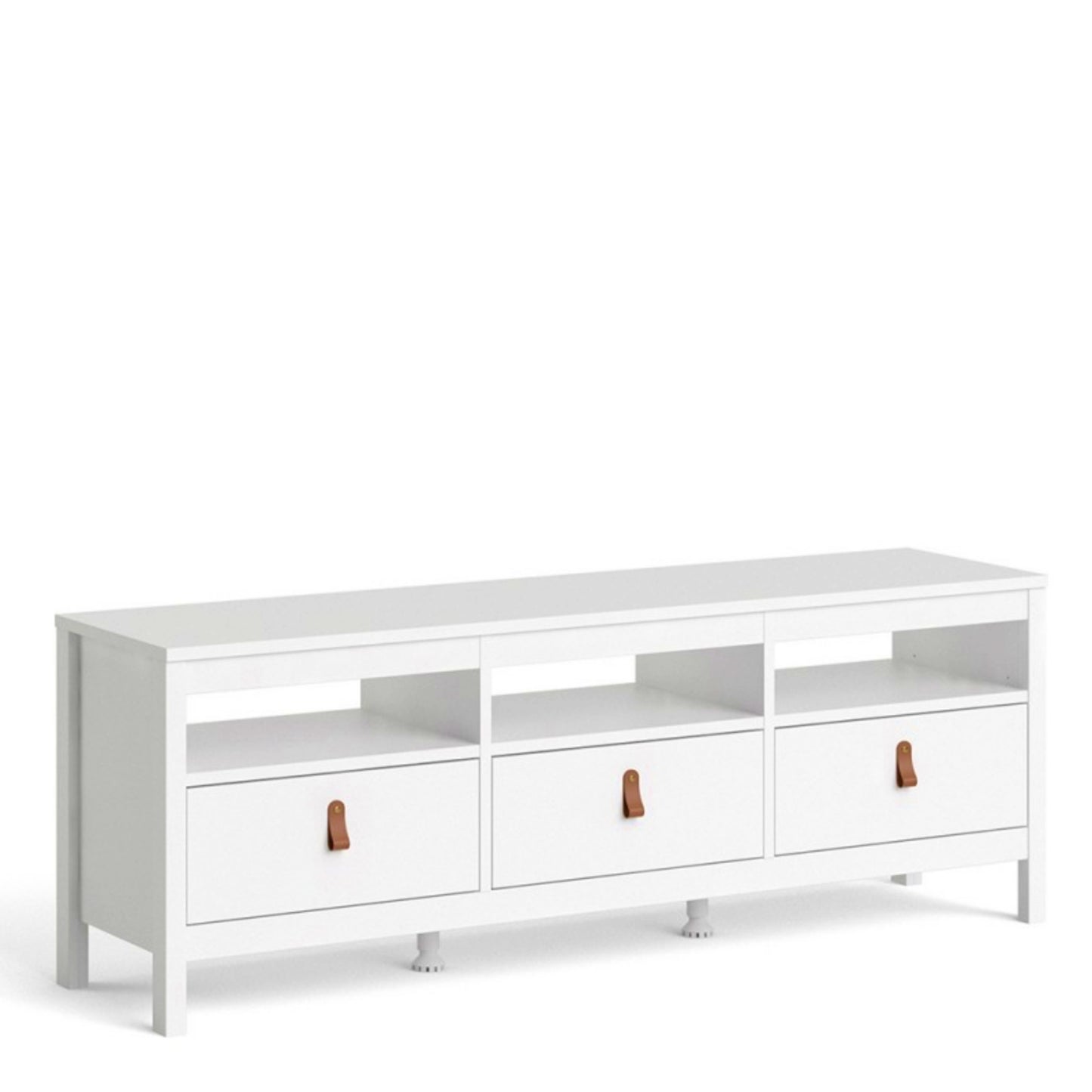 Large TV Stand Modern White Media Cabinet Living Room Drawer Unit Low Sideboard