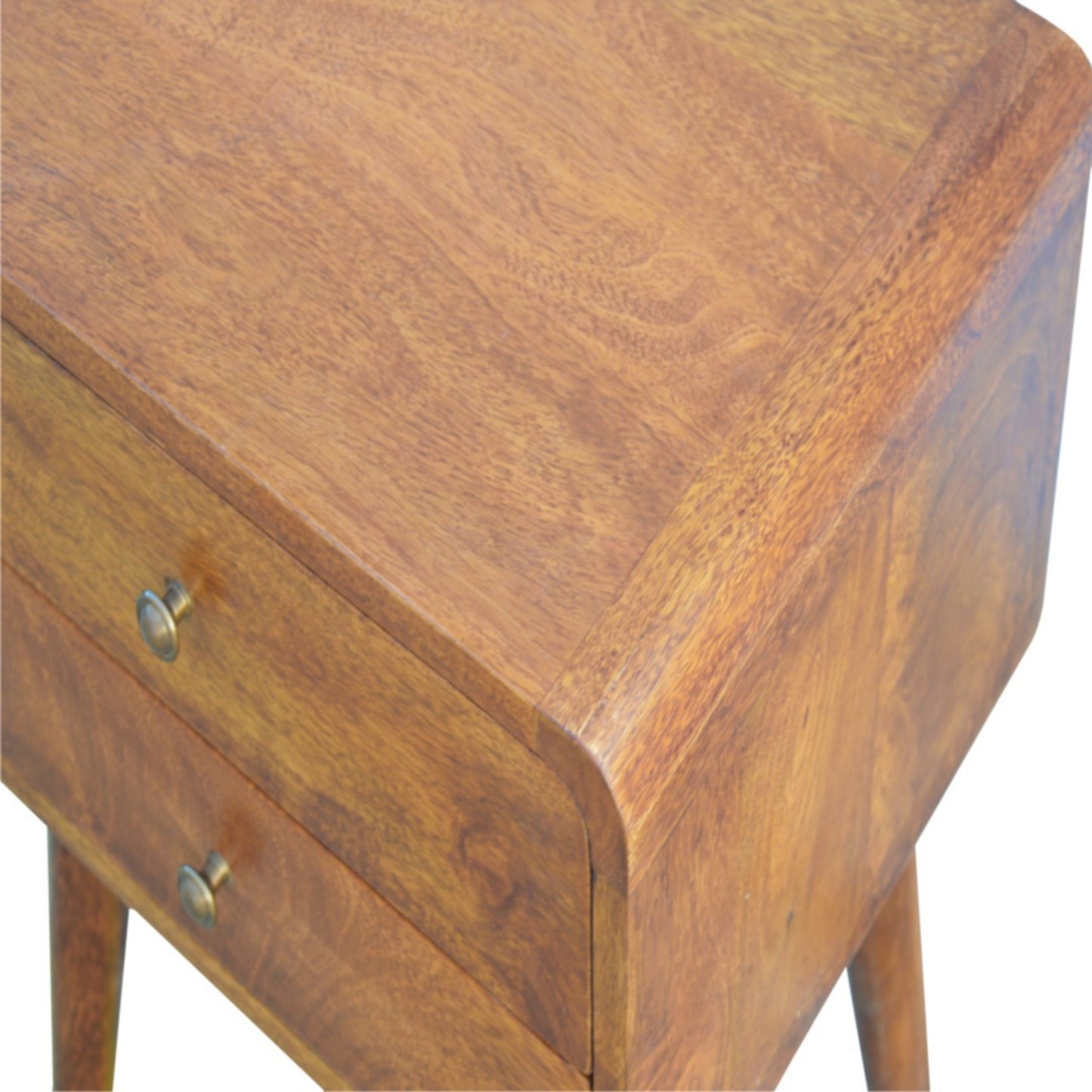 Retro Bedside Table Scandinavian Nightstand Wooden Drawer Unit Mid Century Cabinet